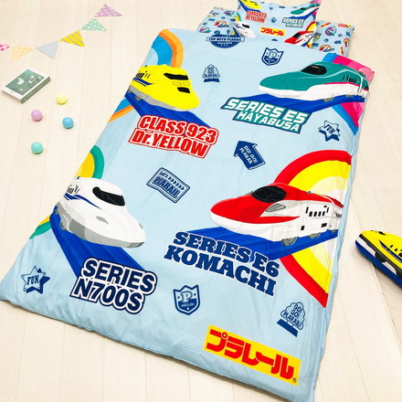 ジュニア敷布団カバー プラレール 乗り物 キャラクター 子供 こども ジュニア 子ども キッズ
