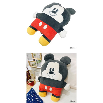 ディズニー 抱きしめやすいフラットな抱き枕 ふらぴろ ベイマックス プー グリーンメン ミッキー ぬいぐるみ 抱き枕