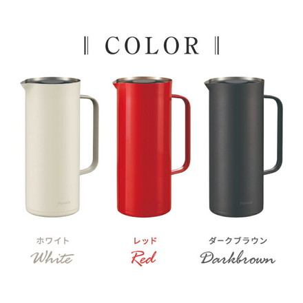 ピーコック 魔法瓶 卓上ポット 1L AHW-100 レッド