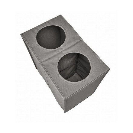 AGIO セパレートランドリーボックスM グレー N-7521 パール金属