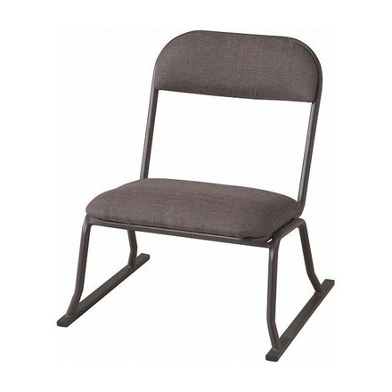 パイプ積み重ね座イス ハイバックブラウン N-8404 パール金属