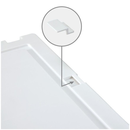  天馬 収納ケース Fits フィッツケース アドバンス 55-40S WC 幅40.0×奥行55.0×高さ20.0cm ホワイトクリア