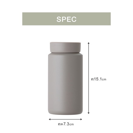 リバーズ ドリンクボトル モク MOKU 350ml 真空ステンレスボトル ボトル 真空 洗いやすい 広口 5cm Rivers トープ