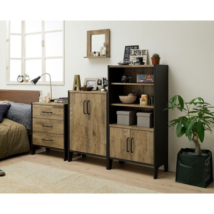 白井産業 日本製 チェスト ビエンテージ 日本製 収納 箪笥 たんす かっこいい 男前 三段 3段 ラック