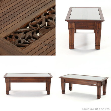 チーク無垢材 センターテーブル @CBi(アクビィ) ACT018KA 家具 インテリア テーブル 机