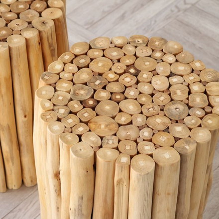 アジアン家具 チーク無垢材 スツール @CBi(アクビィ) AZT003 家具 インテリア イス 椅子 スツール 玄関 チーク 無垢材