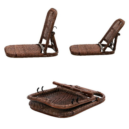 折りたたみ座椅子 籐家具 籐 ラタン イス 椅子 座椅子 折りたたみ コンパクト チェア ローチェア フロアチェア リクライニング