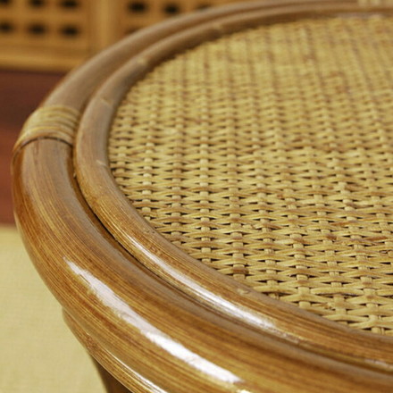 ラタン スツール HR(ブラウン) 籐家具 インテリア イス 椅子 チェア 籐 脱衣所 洗面所 玄関 キッチン 台所 アジアン