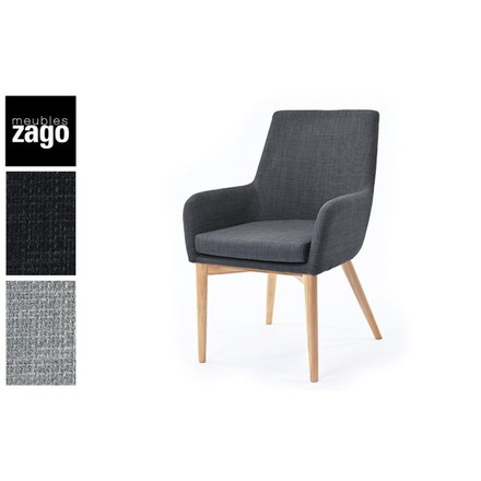 ダイニングチェア ダークグレー 食卓イス 腰掛け 椅子 1人掛け 1P 天然素材 インテリア