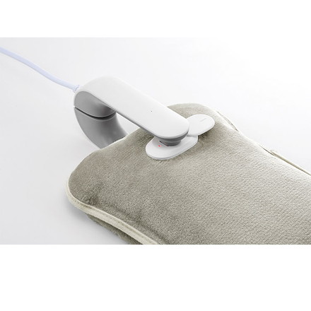 蓄熱式エコ湯たんぽ ぬくぬく カバーレス フランネル 充電式湯たんぽ 電気あんか コードレス ポケット NUKE2 THREEUP グレー