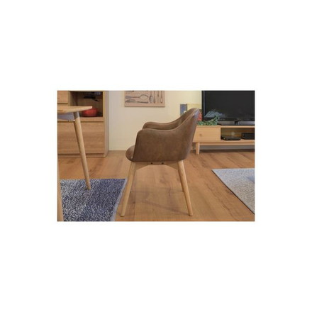 パーソナルチェア リビングチェア 幅50cm ダークブラウン 木製 カラメリ リビング ダイニング インテリア家具