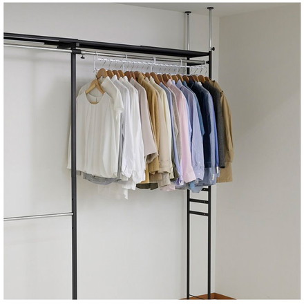 アップハンガー ハンガー 衣類収納 幅50cm 2本組 日本製 収納 収納力アップ 段違い クローゼット 大容量 省スペース スぺパ 小物 バッグ コート 整理 衣替え ホワイト