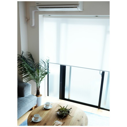 TOSO トーソー ロールスクリーン 採光 90×220cm シンプル 無地 北欧 遮熱 取付簡単 小窓 ブラウン