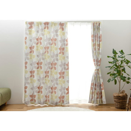 遮光カーテン 2枚セット カーテン 遮光2級 遮光カーテン 2級遮光カーテン 形状記憶加工 プリーツ フェミニン 幅100×丈135cm2枚組