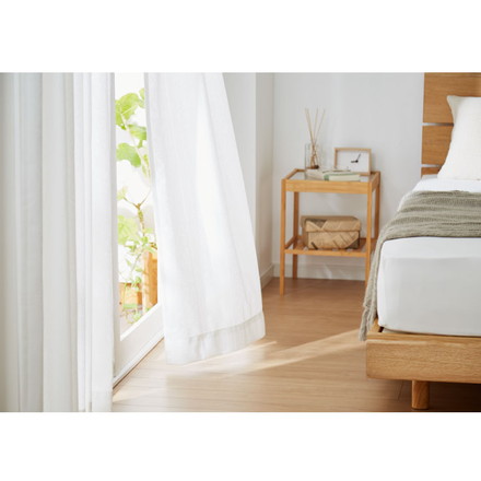 UVカット75% 防炎 レースカーテン 紫外線対策 花柄 オーナメント柄 遮熱 保温 昼見えにくい 幅100cm×丈103cm2枚組