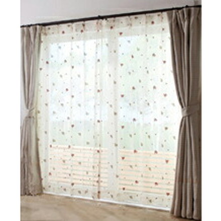 【日本製】 可愛いバラ柄のレースカーテン 幅200×丈176cm [1枚]