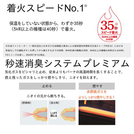 ダイニチ FW-72NDX1-W 石油ファンヒーター 日本製 木造19畳 コンクリート25畳 着火時間40秒 タンク容量9L 消臭 ecoモード 暖房