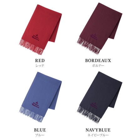 マフラー Vivienne Westwood ヴィヴィアン 2025年モデル ウール100% 25-81030007-W00Q7-AAB レディース メンズ ヴィヴィアンウエストウッド PINK