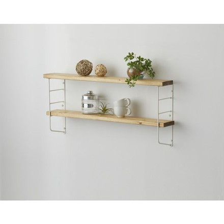 ショートL型シェルフフレーム4 白 WFW-24 平安伸銅工業