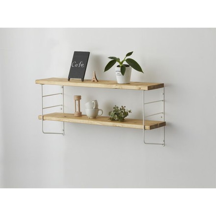 ショートL型シェルフフレーム6 白 WFW-26 平安伸銅工業