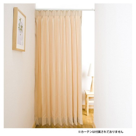 つっぱり式 ワンロックカーテンレール フィットワン ホワイト1.1m用 フルネス