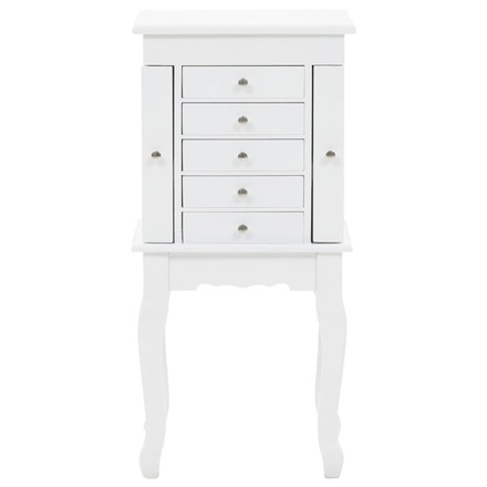 vidaXL 自立式ジュエリーキャビネット ホワイト家具 キャビネット&収納 サイドボード