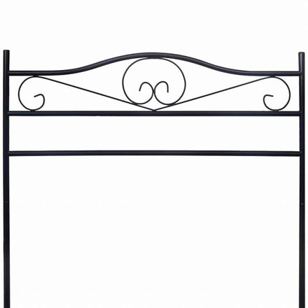 vidaXL 洋服ラック ブラック スチール製ホーム&ガーデン 家事用品 収納&オーガナイザー 衣類・ワードローブ収納