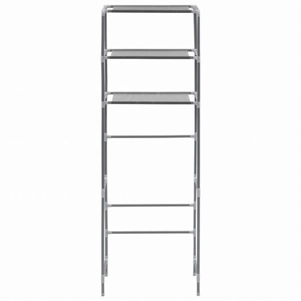 vidaXL トイレ上収納ラック 3段 シルバー 53x28x169cmホーム&ガーデン バスルーム用品 タオルラック・ホルダー