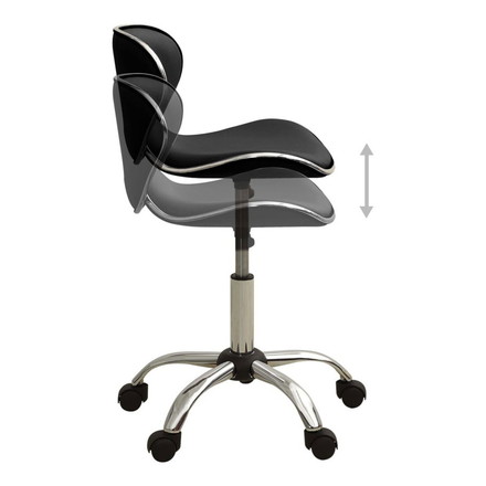 vidaXL サロンスパスツール ブラック 合成皮革製ビジネス&工業用美容・化粧品業界サロンチェア