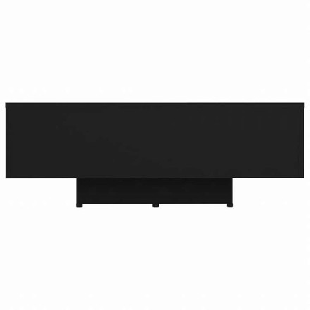 vidaXL コーヒーテーブル ブラック 85x55x31 cm エンジニアリングウッド家具 テーブル アクセントテーブル コーヒーテーブル