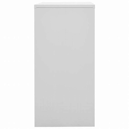 vidaXL ロッカーキャビネット ライトグレー&ブルー 90x45x92.5cm スチール家具 キャビネット&収納