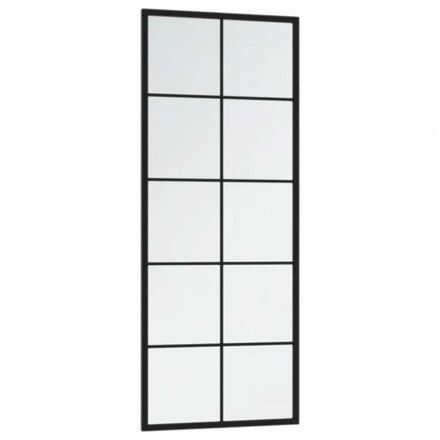 vidaXL ウォールミラー 2点 ブラック 100x40cm 金属製ホーム&ガーデン デコレーション 鏡