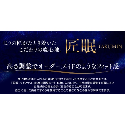 アイリスオーヤマ 匠眠 高さ調節ピロー ハイクラス M ソフト PM4S-M