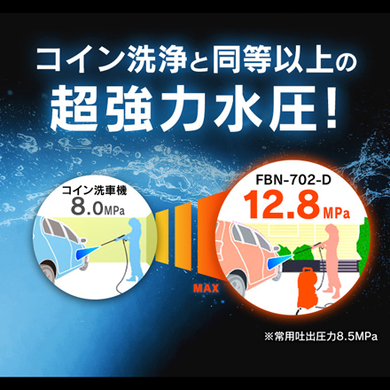 アイリスオーヤマ 高圧洗浄機 FBN-702-D オレンジ