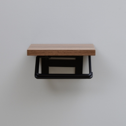 YAMAZEN ペーパーホルダー シングル RPH-S(DBR3/MBK) ダークブラウン