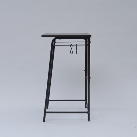 YAMAZEN ミニマルデスク GSD-6040(DBR/BK4) ダークブラウン/ブラック