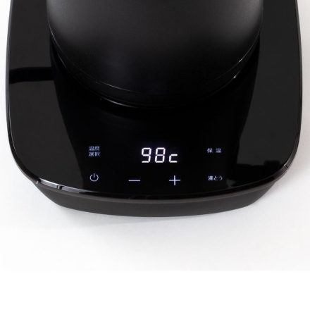 YAMAZEN 温度調節機能付き電気ケトル Ekg-C801(BK) ブラック