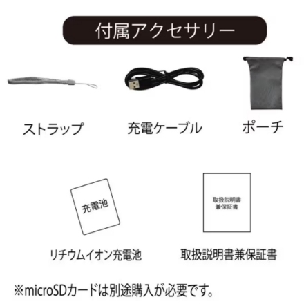 デジタルカメラ ナガオカ コンパクトデジカメ MOVIO MAF500CH チャコール