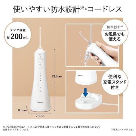 電動歯ブラシ パナソニック ジェットウォッシャー ドルツ EW-DJ55 ホワイト