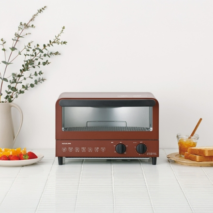 オーブントースター コイズミ KOS-1218/R レッド