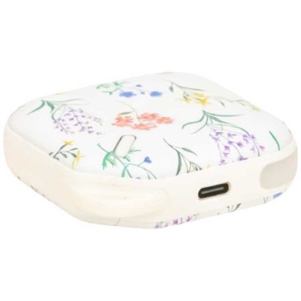 充電式カイロ エレス イーカイロ カレ LEDライト機能付 EK-CR25 フラワー ホワイト系