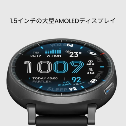スマートウォッチ Amazfit Active Max SP170080-C01 ブラック