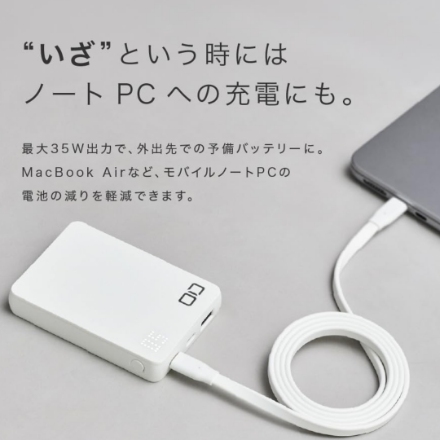 モバイルバッテリー CIO SMARTCOBY Pro SLIM SS CIO-MB35W2C1A-SSA10K-S-BK ブラック