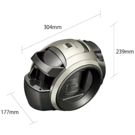 シャープ キャニスター掃除機 サイクロン式パワーブラシ EC-U100-N ゴールド系