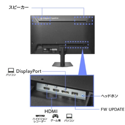 IOデータ 液晶モニター 23.8型ワイド フルHD LCD-GD243UDB ブラック