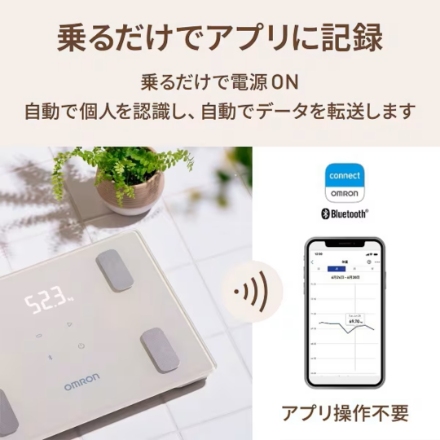 オムロン 体重体組成計 カラダスキャン KRD-408T-BG モカベージュ