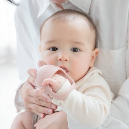 Edute 歯固めキャットグローブ/ピンク