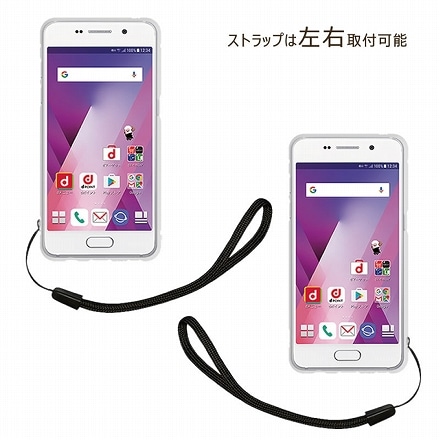 Galaxy スマホケース カバー TPU クリアケース ストラップホール ストラップ付 shizukawill シズカウィル Galaxy Feel