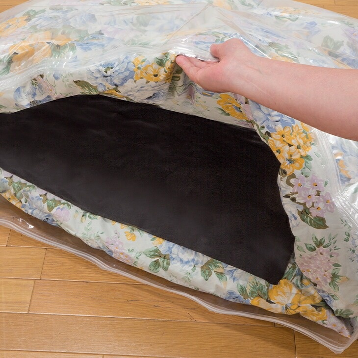 布団圧縮袋 92×120cm4枚＋竹炭ｼｰﾄ4枚ｾｯﾄ