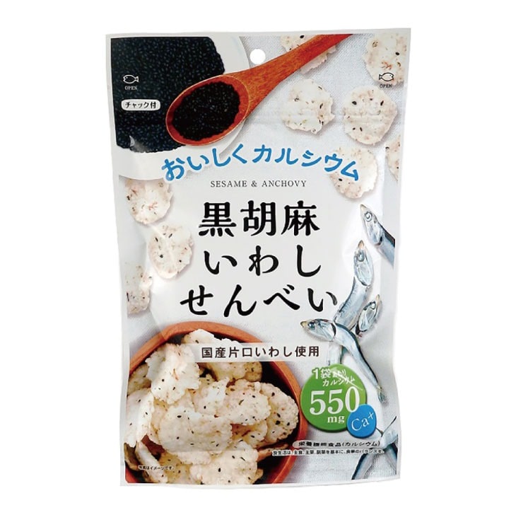 黒胡麻いわしせんべい 55g×12袋